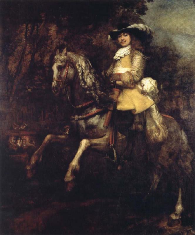 REMBRANDT Harmenszoon van Rijn Portrait of Frederik Rihel on Horseback china oil painting image
